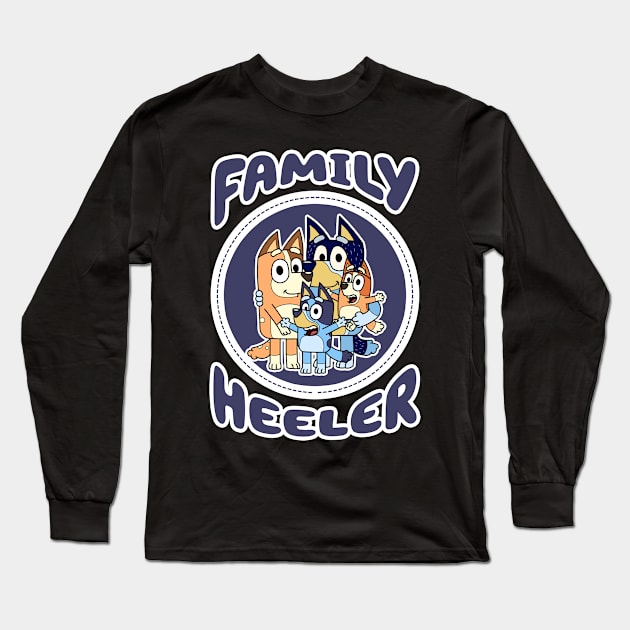 Family Heeler Long Sleeve T-Shirt by Fazar.Sisadboy